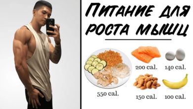 Рацион для набора массы